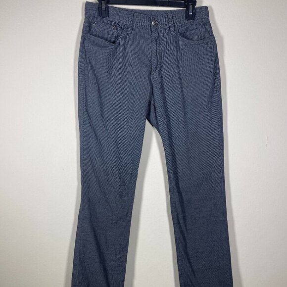 English Laundry Brixton Pants 5 Pocket Dark Navy Mini Plaid Men’s 30/32! - Picture 1 of 7